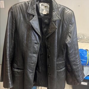 Black Blazer Leather jacket